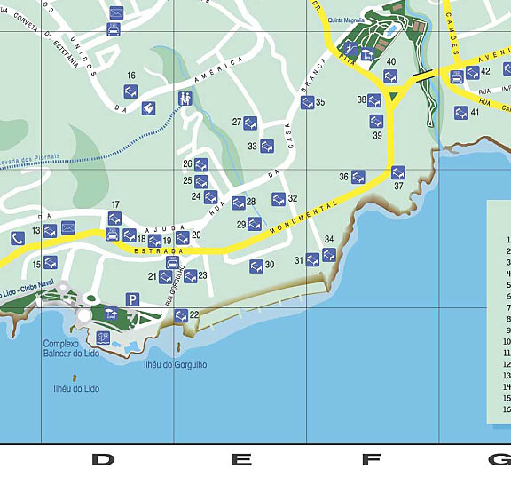 Stadtplan - Karte von Funchal mit Hotels